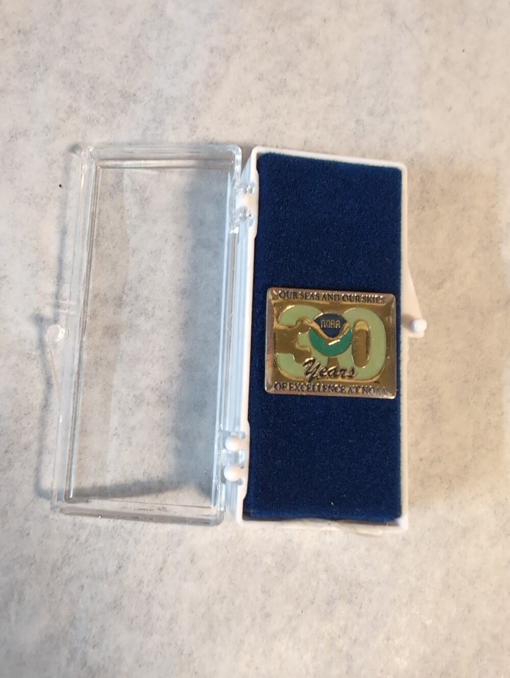NOAA Enamel Lapel Pin National Oceanic Atmospheric Administration 30 Years
